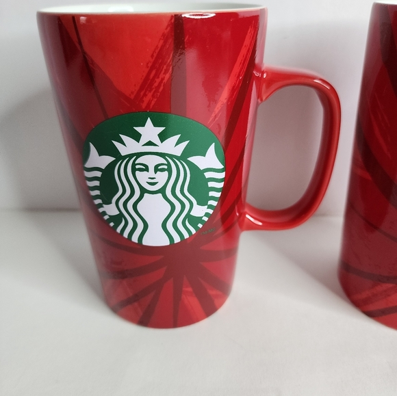Starbucks Siren logo Christmas ceramic coffee mugs 16oz - Picture 2 of 11